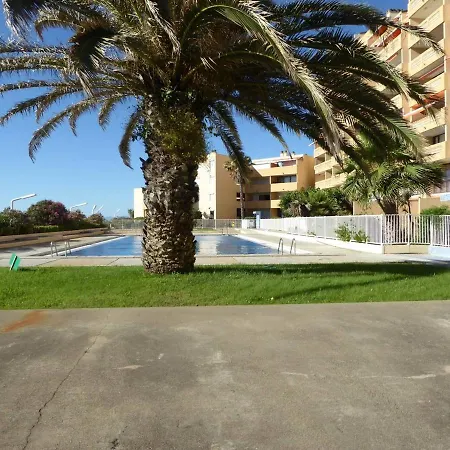 Grand T2 Avec Piscine, Terrasse Et Accès Direct à La Plage, 4 Personnes - Port Barcarès - Fr-1-81-505 * Le Barcarès