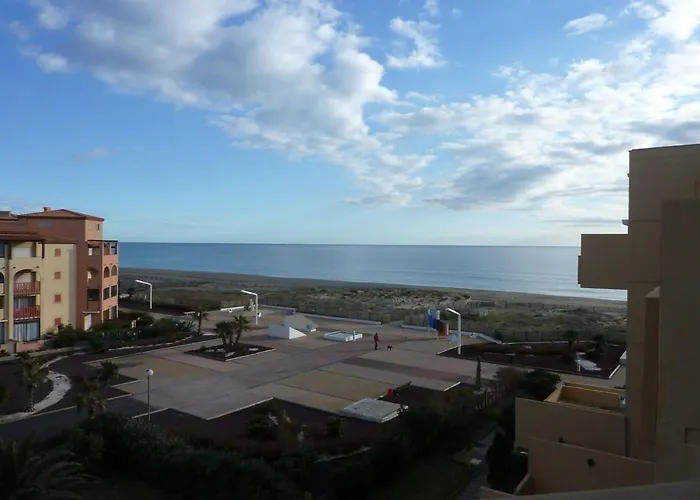 Grand T2 Avec Piscine, Terrasse Et Acces Direct A La Plage, 4 Personnes - Port Barcares - Fr-1-81-505 דירה לה ברקרה