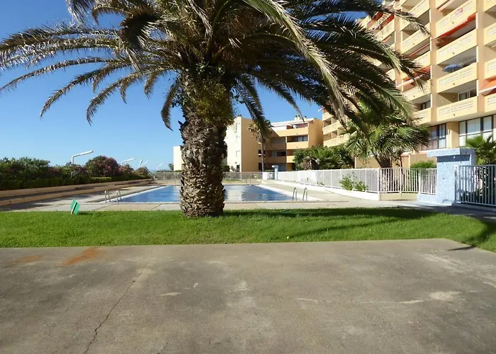 Grand T2 Avec Piscine, Terrasse Et Acces Direct A La Plage, 4 Personnes - Port Barcares - Fr-1-81-505 * לה ברקרה