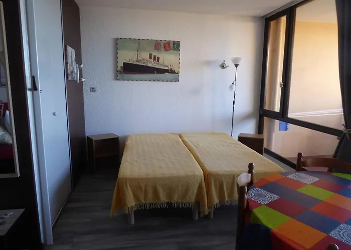 Grand T2 Avec Piscine, Terrasse Et Acces Direct A La Plage, 4 Personnes - Port Barcares - Fr-1-81-505 *